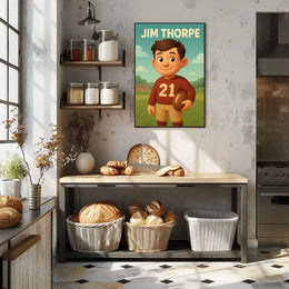 Jim Thorpe Legendary Athlete Poster