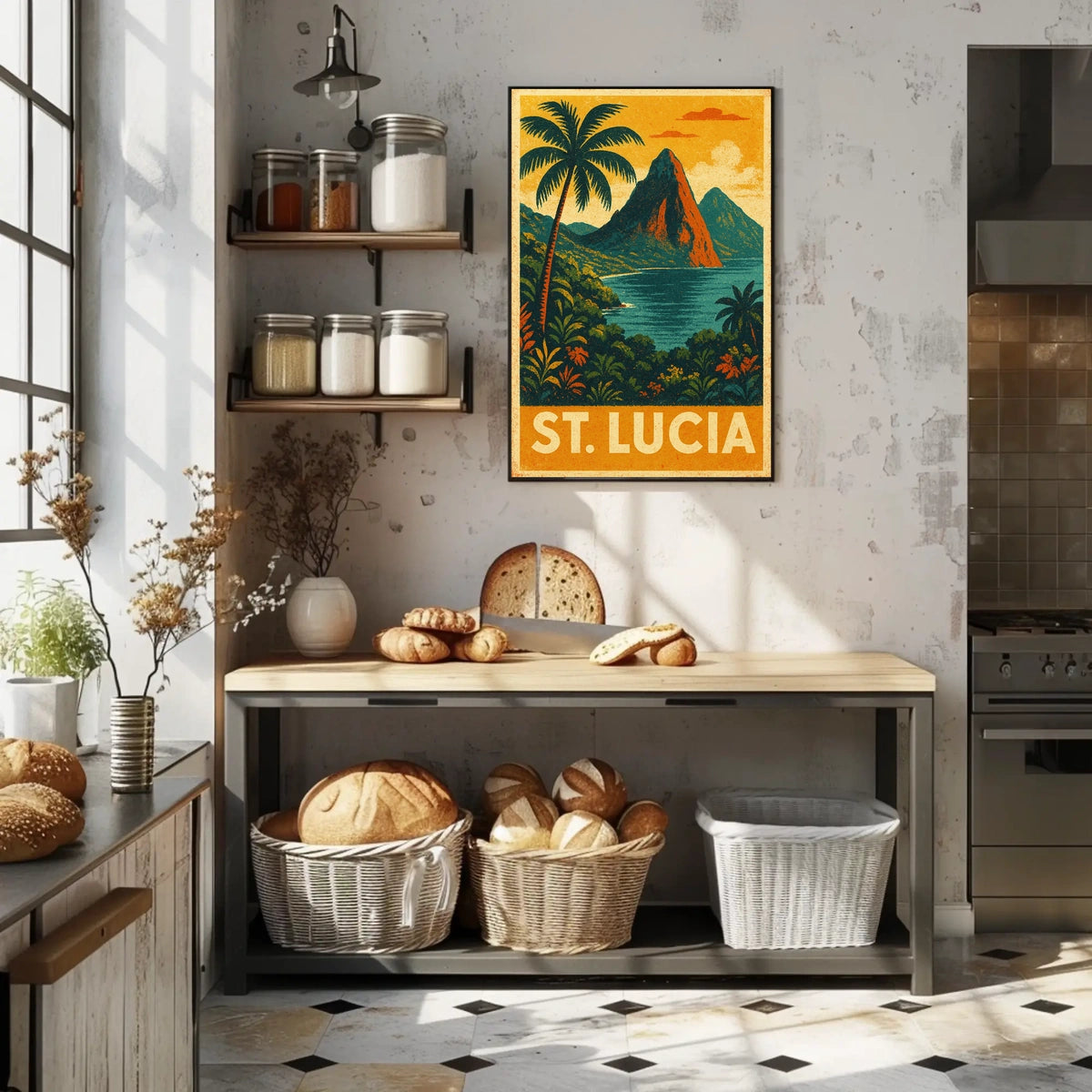 St. Lucia Travel Poster
