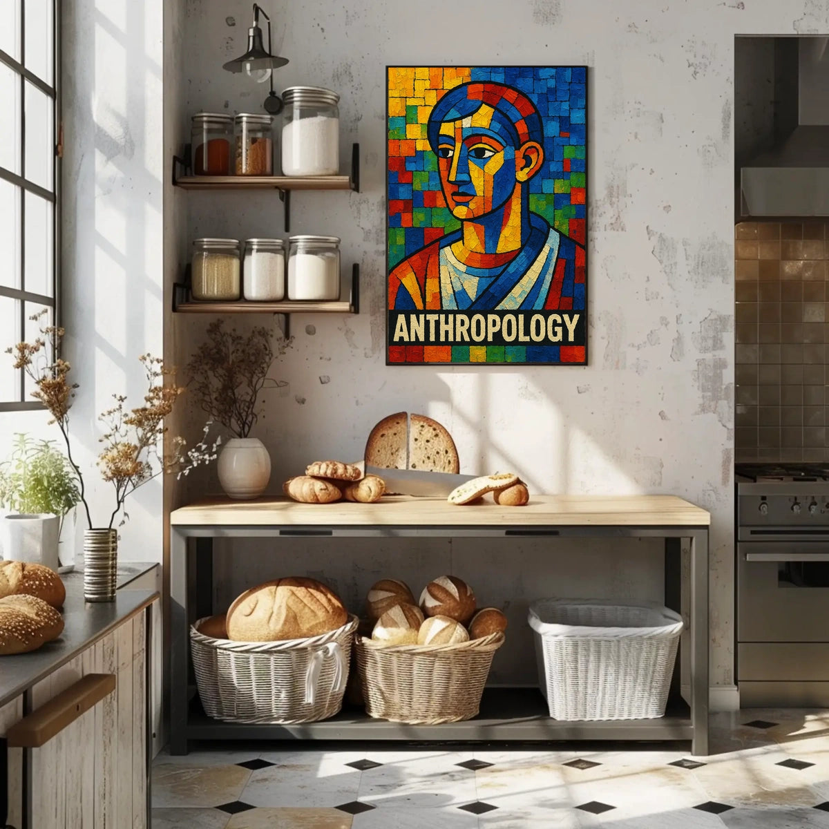 Anthropology Mosaic Poster