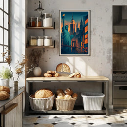New York City Skyline Poster City of Dreams Office Decor