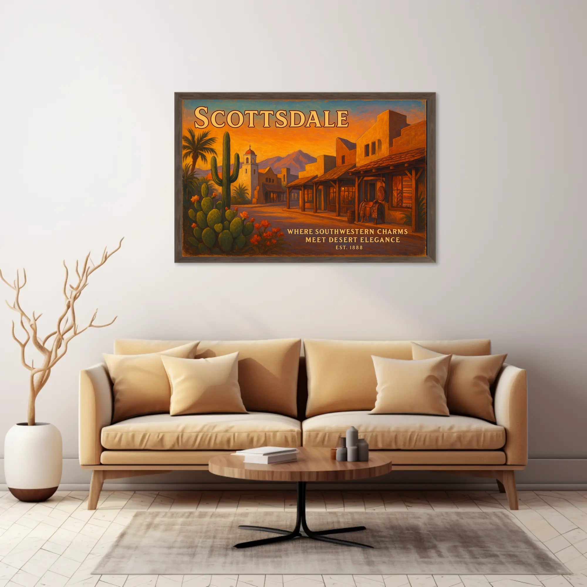 Scottsdale Southwestern Charm Travel Poster