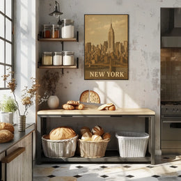 New York City Skyline Poster
