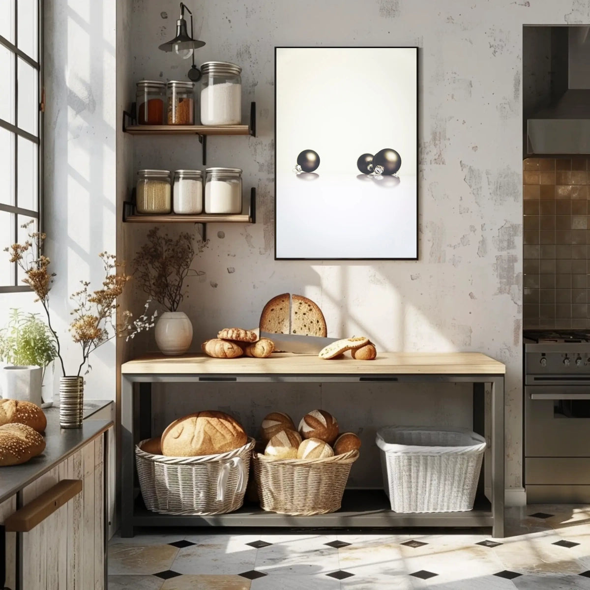 Minimalist Holiday Ornaments Minimalist Poster