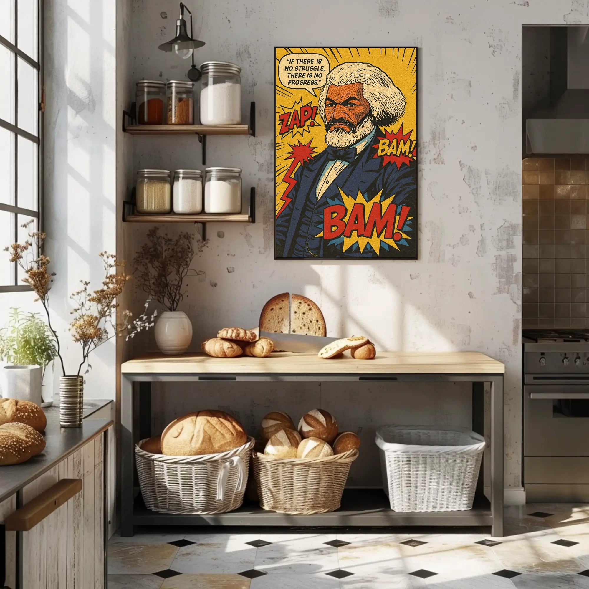 Struggle and Progress Wall Art Print PosterGoat