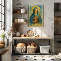 St. Lea Classical Religious Watercolor Art Poster