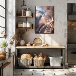 Frozen Bubble Sunrise: Abstract or Artistic Poster