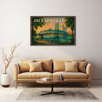 Jacksonville First Coast Charm Travel Poster