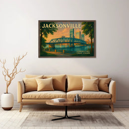Jacksonville First Coast Charm Travel Poster