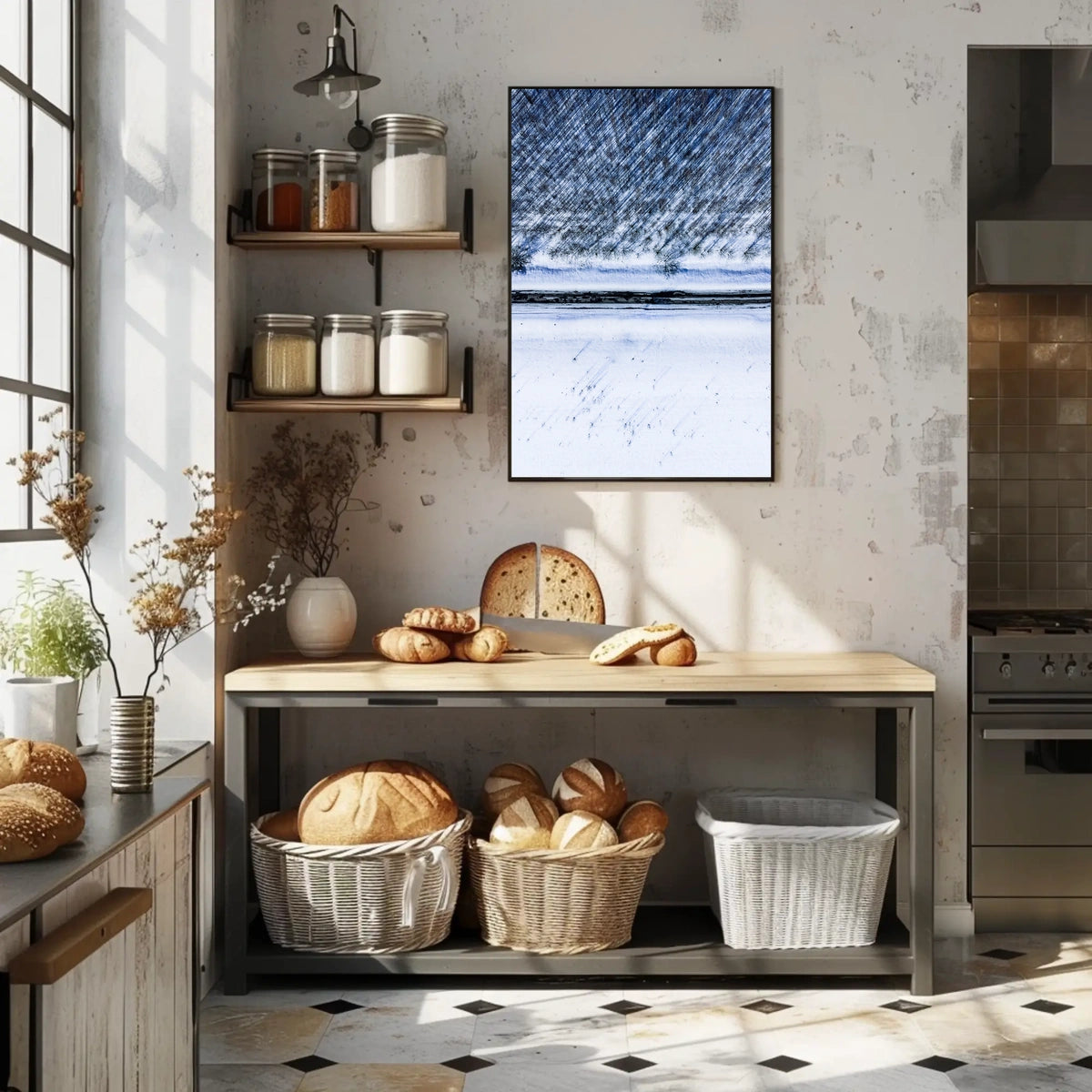 Winter Landscape from Above Poster