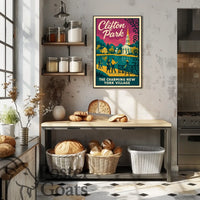Clifton Park Vintage Charm Travel Poster