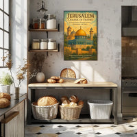Jerusalem Cradle of Faiths Poster