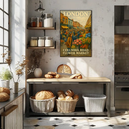 Columbia Road Flower Market Poster