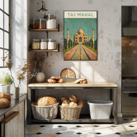 Taj Mahal Agra India's Heritage Masterpiece Cultural Poster
