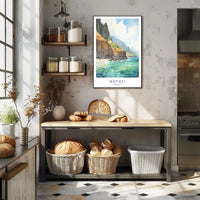 Napali Coast Artwork Poster PosterGoat