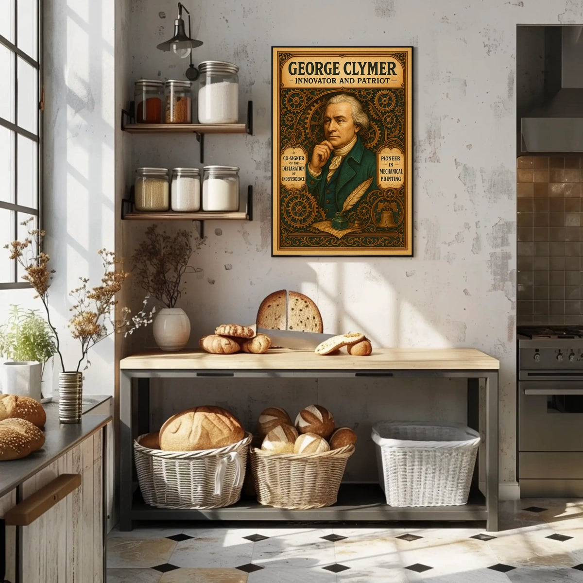 George Clymer Innovator And Patriot Poster