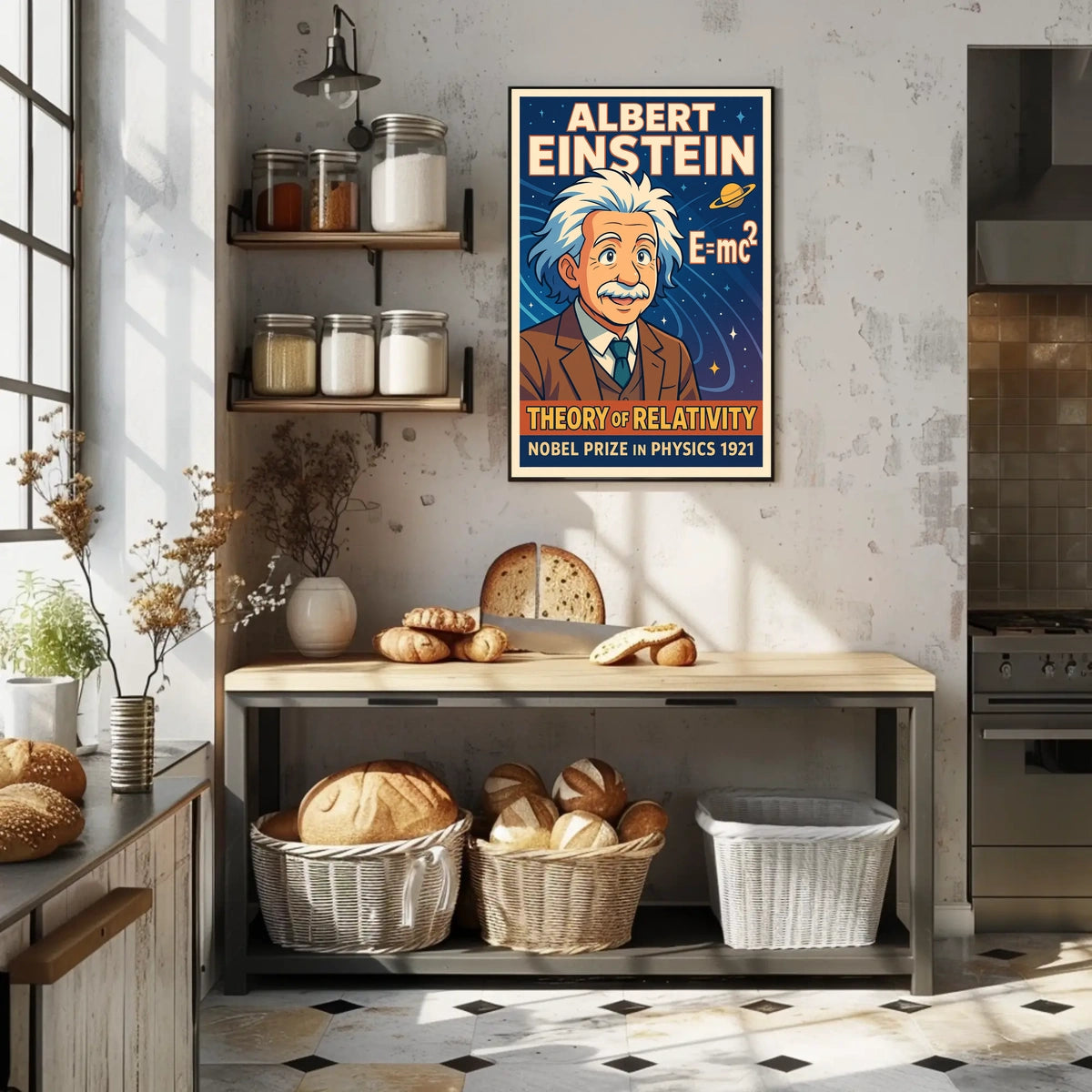 Einstein Relativity Vintage Science Decor Poster