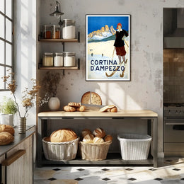 Winter Sports in Cortina d'Ampezzo Poster PosterGoat