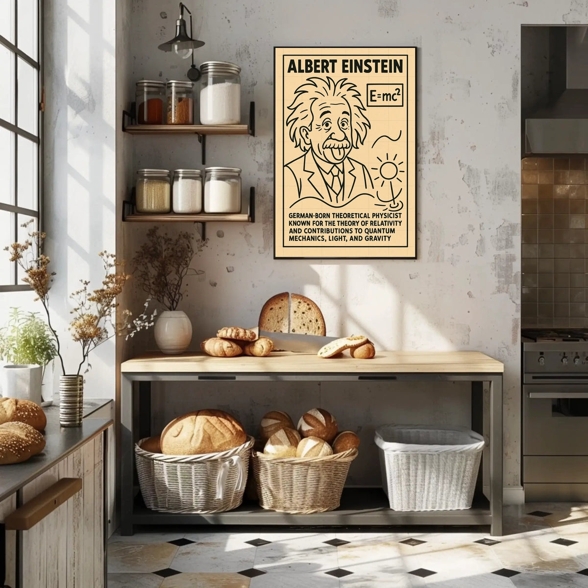 Albert Einstein Theoretical Physicist Portrait Poster