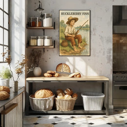 Huckleberry Finn Adventure in Artistic Heritage Poster