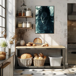 Haunting Visage Art Print Poster for Home Decor and Wall Art PosterGoat