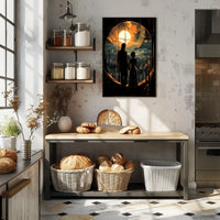 Celestial Cityscape Poster