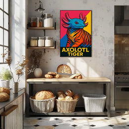 Axolotl Tiger Poster