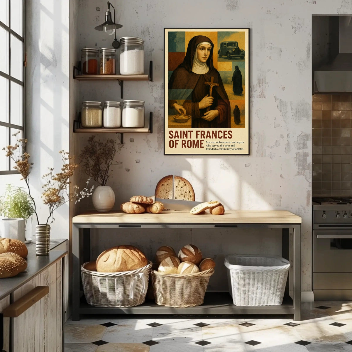 Saint Frances Of Rome Poster