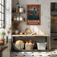 Bozeman, Montana Scenic Poster