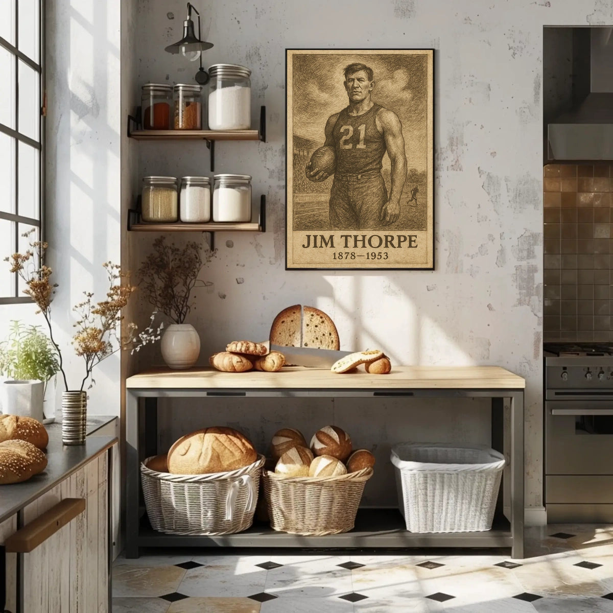 Jim Thorpe Legendary Athlete Poster
