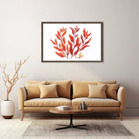Autumn Leaves Minimalist Art Poster for Home Decor
