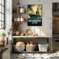 USS Saratoga (CV-60) Poster PosterGoat