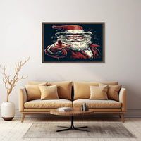 Santa Claus Festive Icon Poster