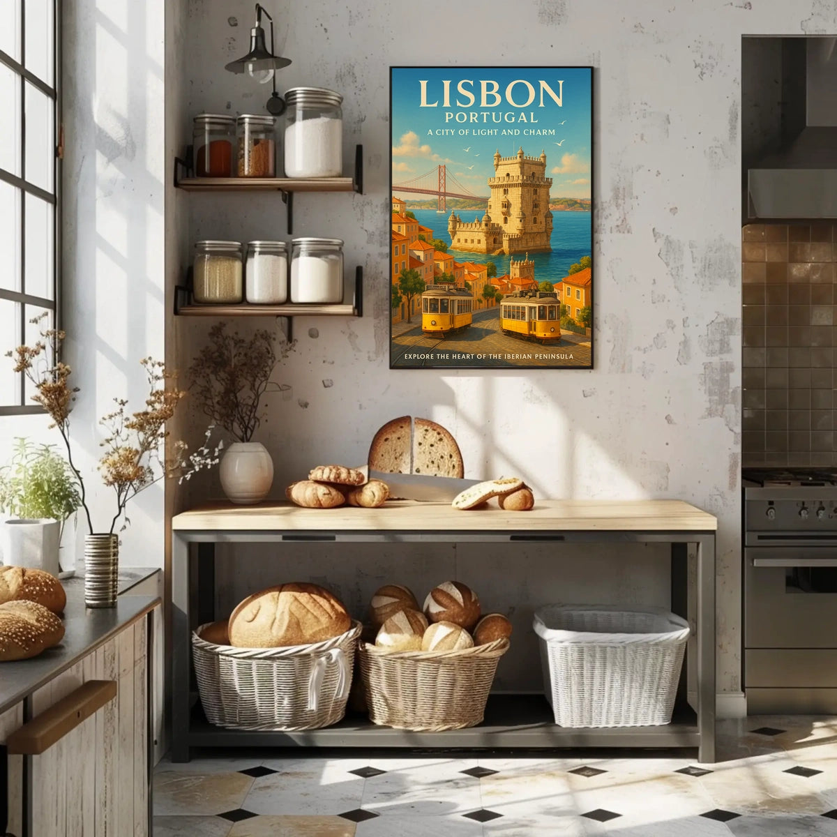 Lisbon, Portugal A City of Light and Charm Poster