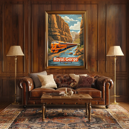 Royal Gorge Route Railroad Canyon Poster Poster