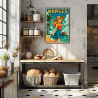 Naples Florida Beachside Bliss Poster Wall Art 18x24