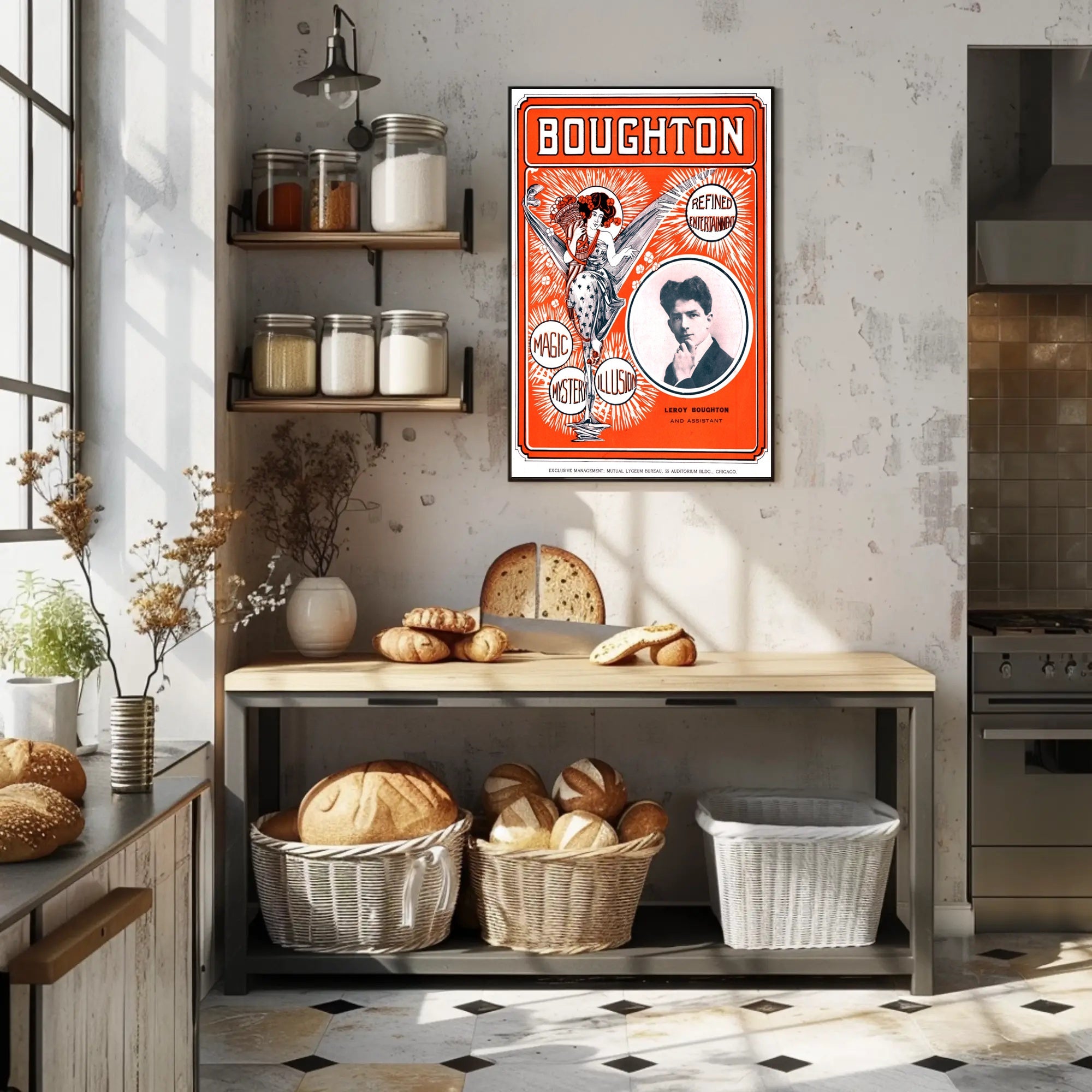 Leroy Boughton Magic Show Art Nouveau Poster