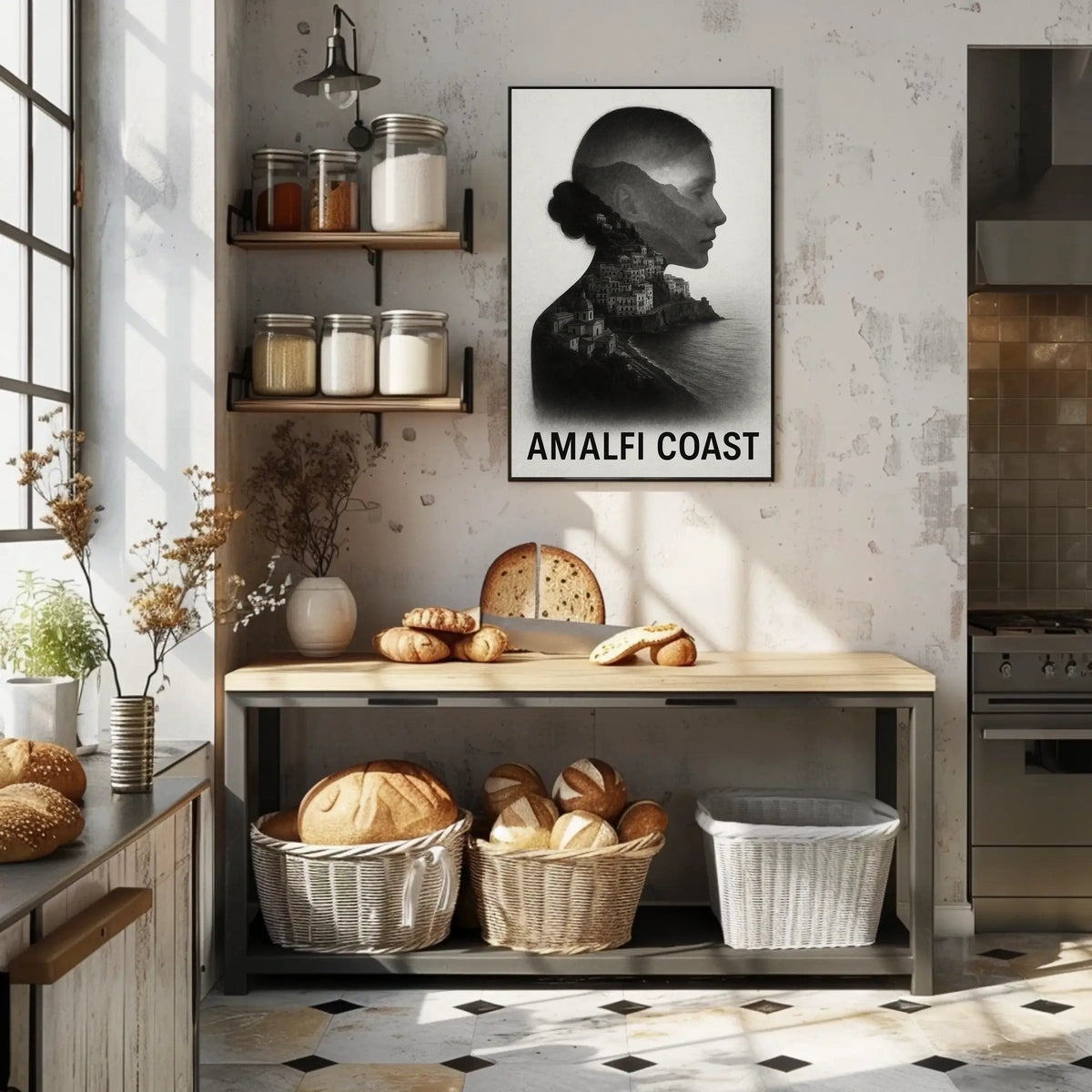 Amalfi Coast Visual Journey Poster Wall Art Print Edition