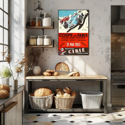 Coupe de Paris Racing Event Poster