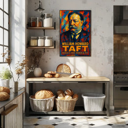 William Howard Taft 27th President of the United States Glitch Hop Art Poster