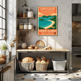Caribbean Paradise Virgin Islands Poster