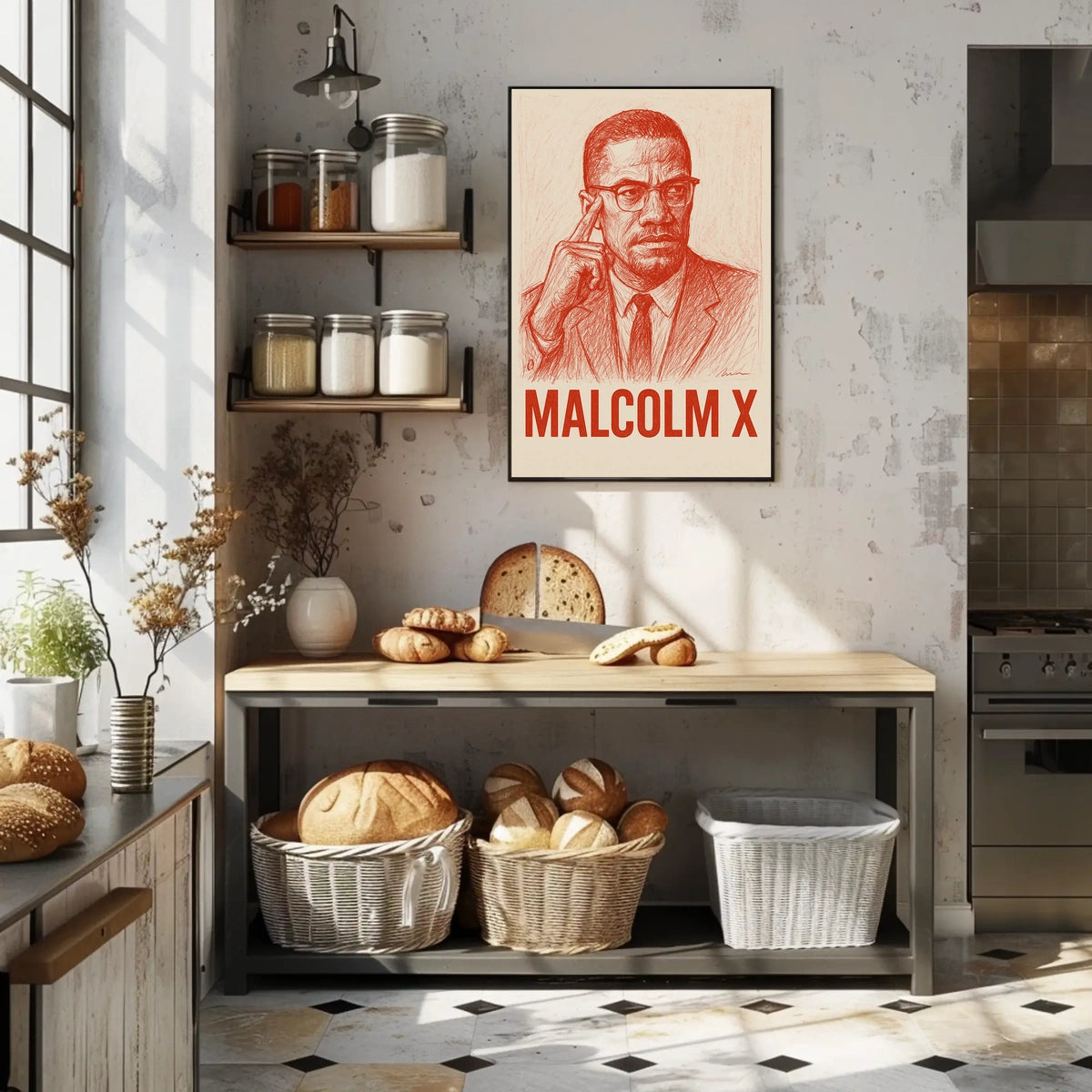 Malcolm X Iconic Leader Poster