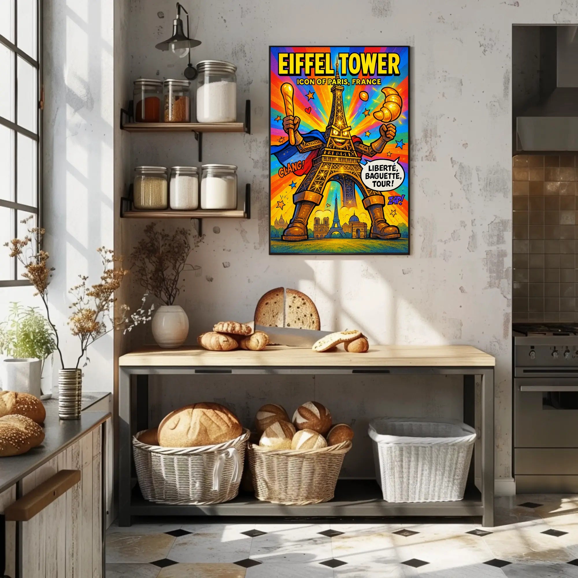 Eiffel Tower Iconic Paris Persona Poster