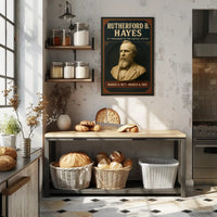 Rutherford B. Hayes Vintage Presidential Historical Poster PosterGoat