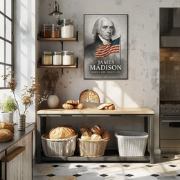 James Madison 4th President of the United States Reflections Poster