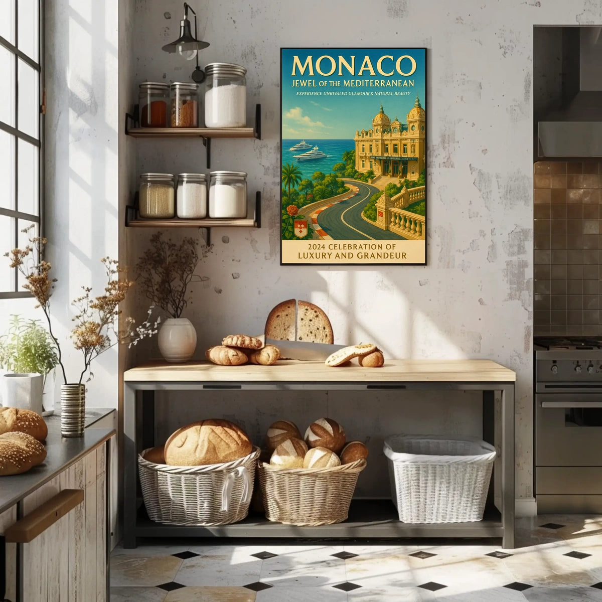 Monaco Jewel of the Mediterranean Poster
