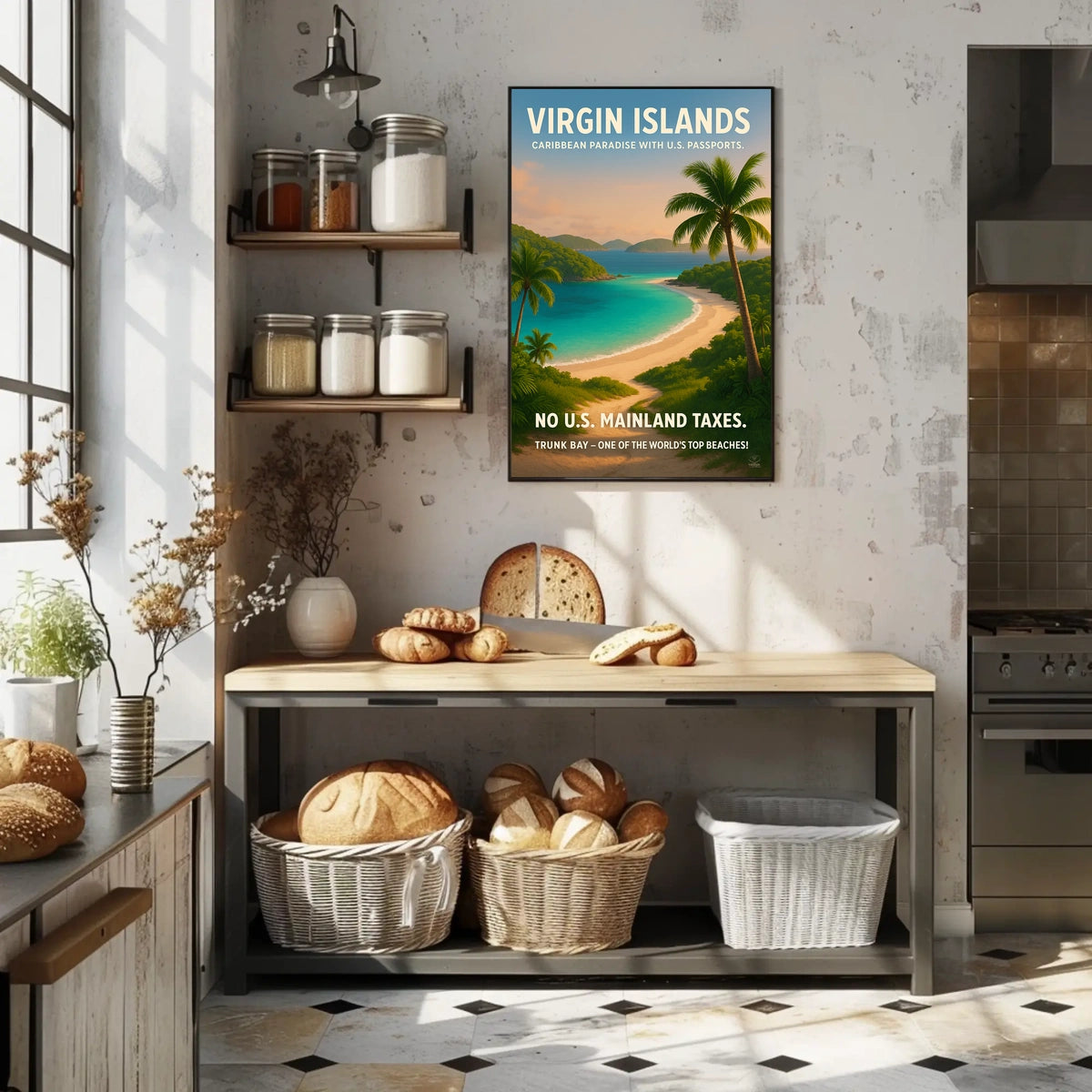 Virgin Islands Caribbean Paradise Poster