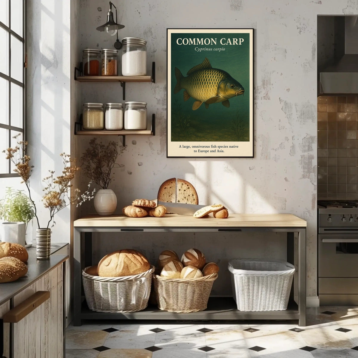 Common Carp Cyprinus carpio Poster
