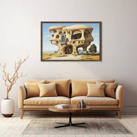 Surreal Architecture Futuristic Sci-Fi Poster