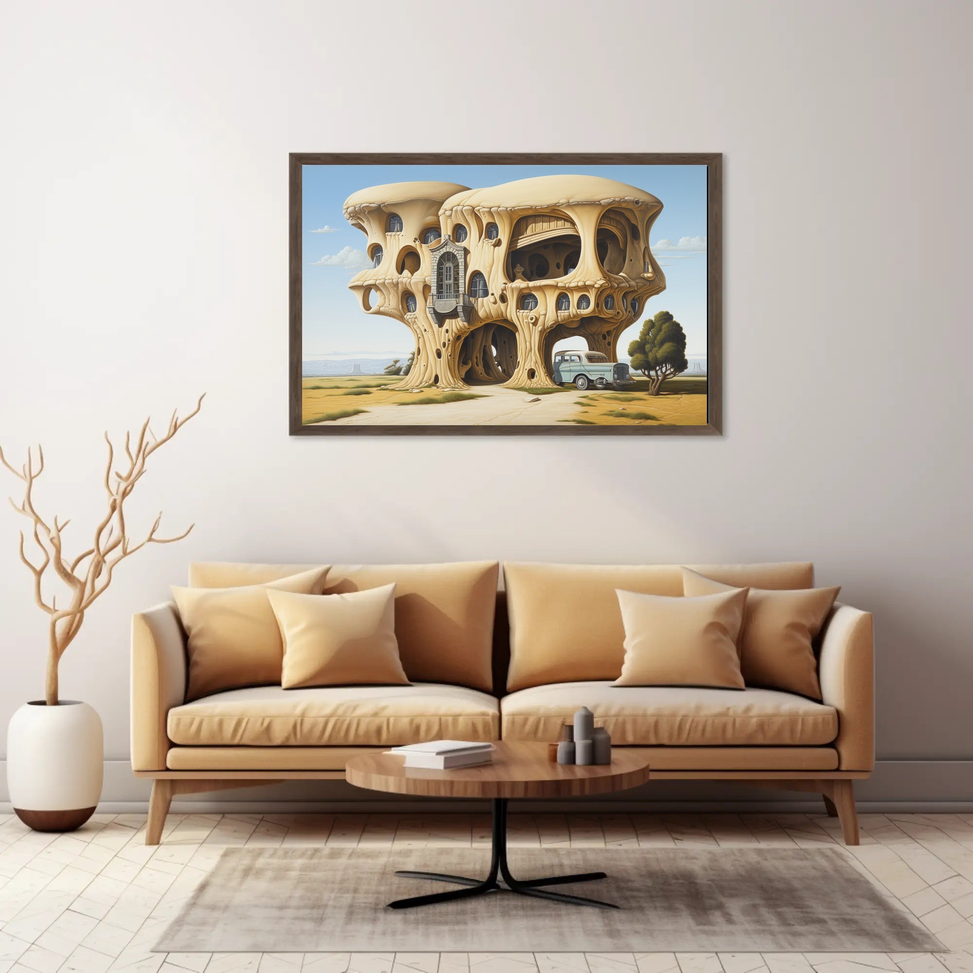 Surreal Architecture Futuristic Sci-Fi Poster