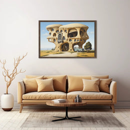 Surreal Architecture Futuristic Sci-Fi Poster